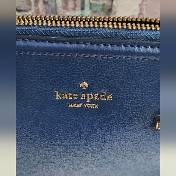 Kate Spade Navy Blue Satchel - Picture 9 of 14